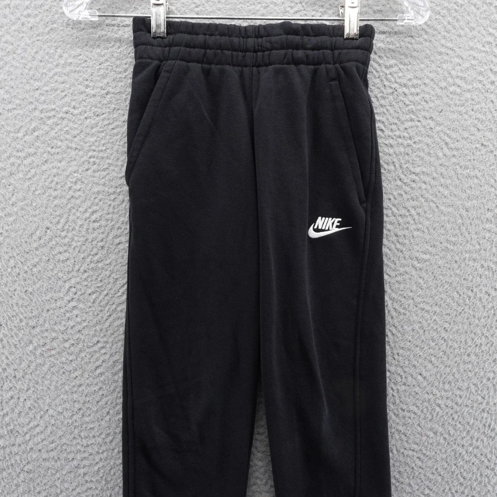 Nike Kids‎ Sportswear Club Fleece Joggers Black Sweatpants Youth Size Small